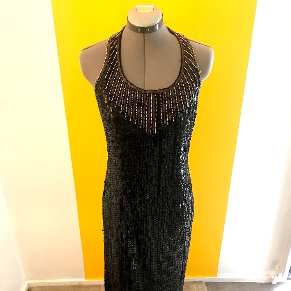 Vintage 90's Sequin Evening Gown